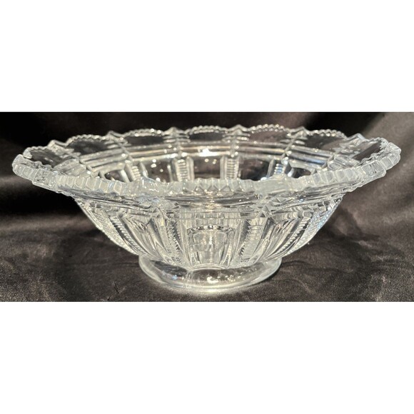 Antique Paris Bryce Higbee And Company Early American, Pattern Glass Bowl - Picture 6 of 11